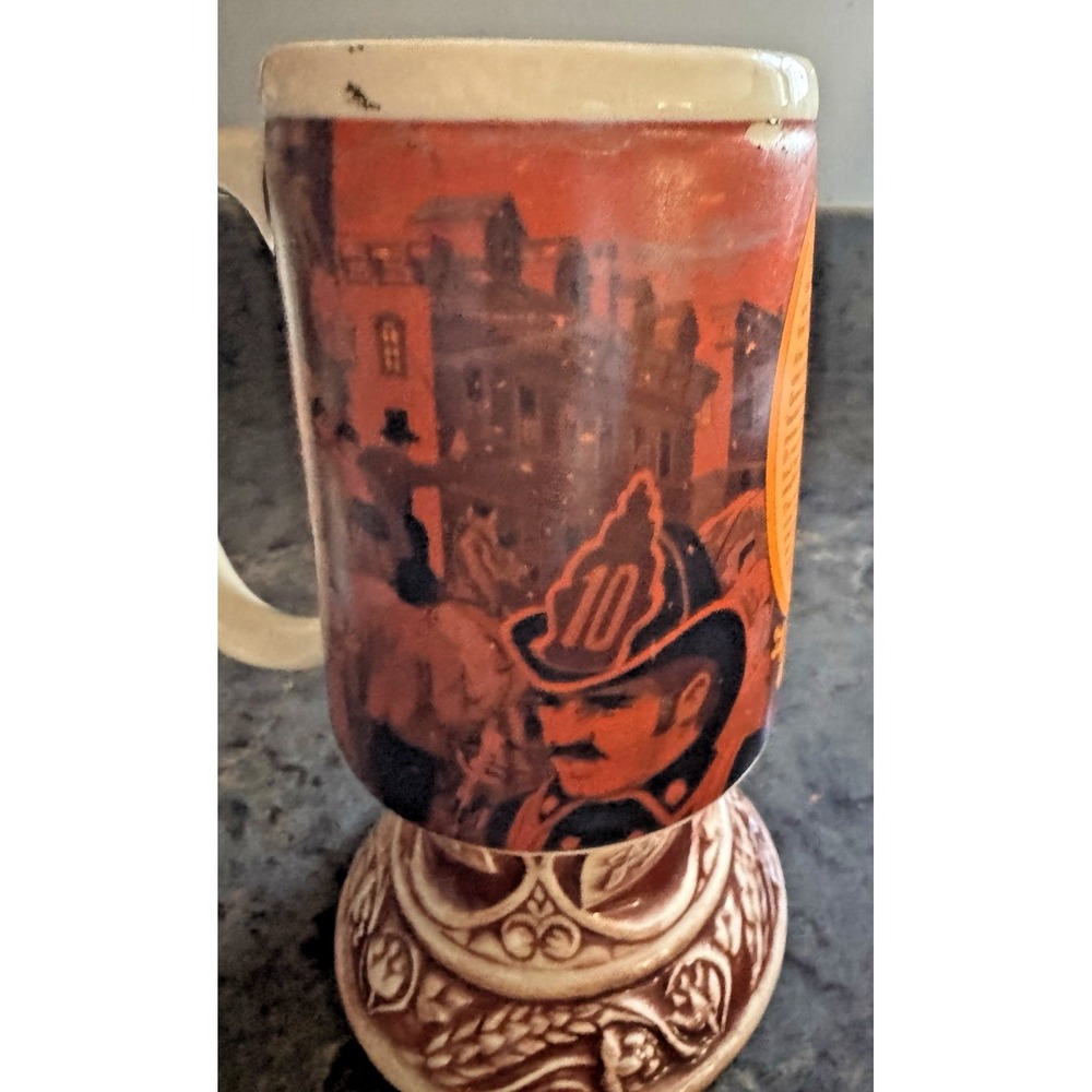 Schlitz Beer Brewing Commemorative Mug Chicago‎ Fire 1871 Vintage Stein Made USA